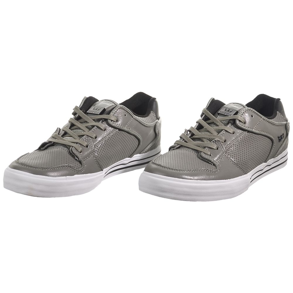 Supra Vaider Low Grey Shoes - Supra Low Top Shoes Mens Sale Canada